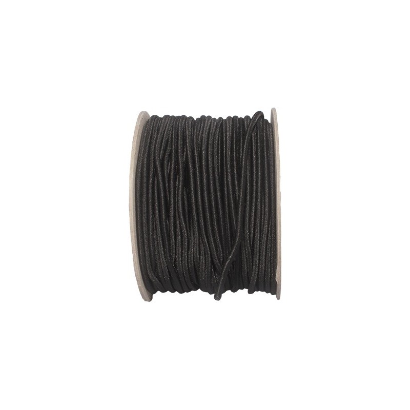 Bungee Cord, 3 mm, black, 1 m