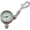 SPG52 mm 0-360 Bar, Tempered Glass, SNAP with SHACKLE Bolt Snap HL911 w. Swivel + OR Viton