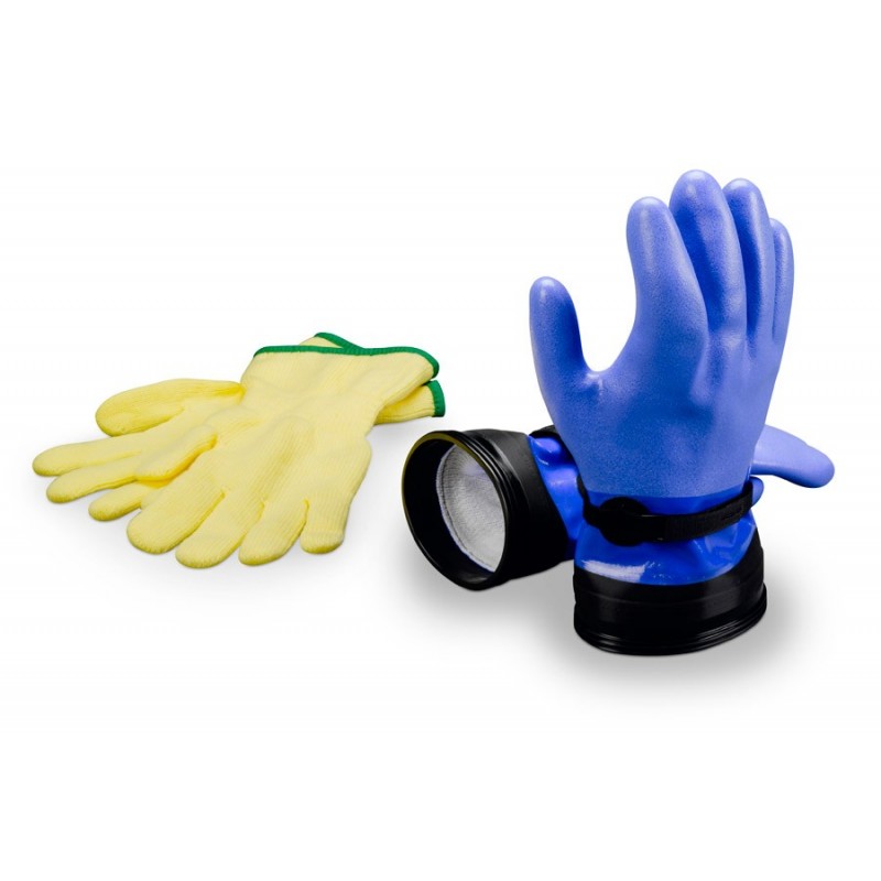 Zip Dry Gloves "Heavy-Duty" (Blue) & Liners