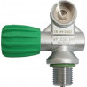 RUBINETTO DESTRO FISSO 230 BAR M26X2 DIN NITROX PER MONOBOMBOLA DIN CERTIFICATO 144-3