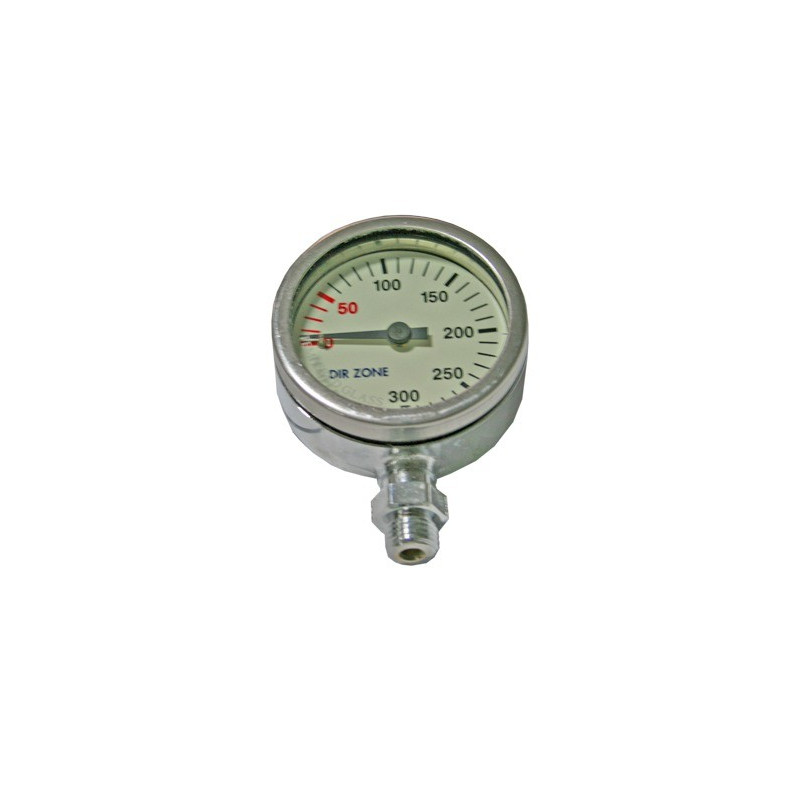 DIR ZONE SPG52 mm 0-300 Bar, Chrome, Tempered Glass