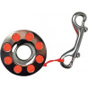 Finger Spool Orange Line ca 30 m w. SS Double Ender SS