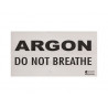 Inert Gas: DO NOT BREATHE warning decal
