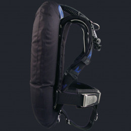 Side view of the Halcyon Eclipse Deluxe BC showing the deluxe padding -With ABC system Not Included