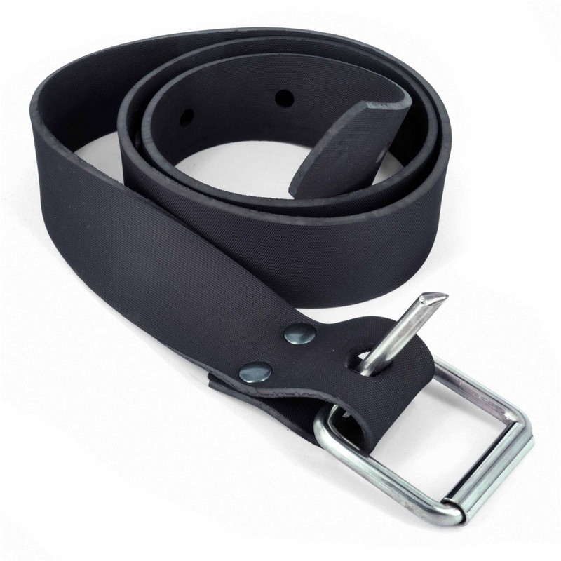RUBBER WEIGHT BELT MARSEILLESE BLACK WITH QUICK RELEASE BESTDIVERS