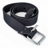 CINTURA MARSIGLIESE NERA fibbia inox
