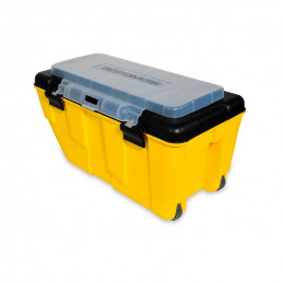 CESTA TROLLEY 90 L GIALLA DOPPIO COPERCHIO