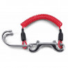 REEF HOOK DOPPIO con moschettone e spirale inox