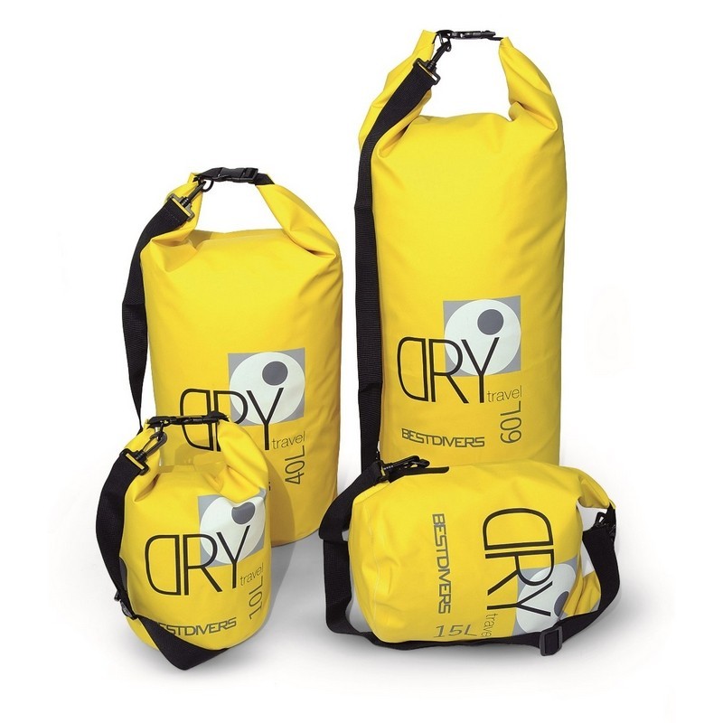 BEST DIVERS SACCO STAGNO GIALLO CON TRACOLLA DRY BAG YELLOW WITH SHOULDER STRAP