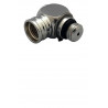 Adapter 90 HP 1st Stage UNF 7/16 Male to UNF 7/16 Female Chromed Brass