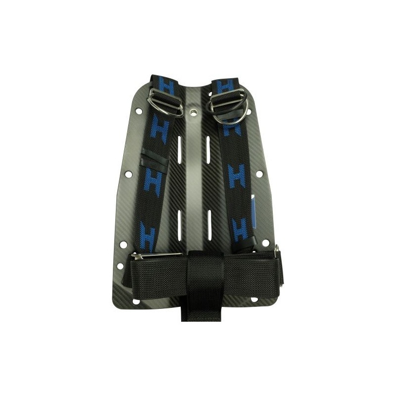 CF backplate with complete Secure Harness and Aluminum Hardware