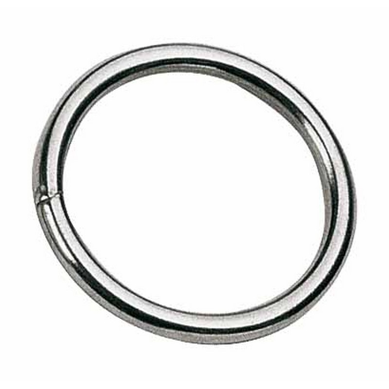 sourcing map anello O saldato 100 x 5mm robusti anelli tondi in acciaio inox 4pz 