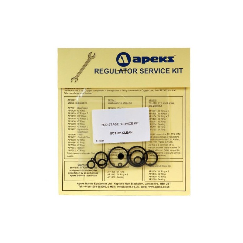 Apeks Service Kit 2nd AP0219