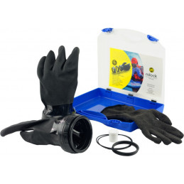 DRY GLOVES DUI MAXIMUM DEXTERITY ORANGE WITH ZIP SEALS  AND INNER LINERS