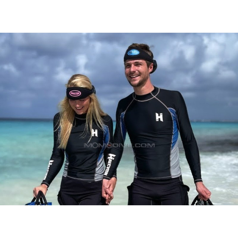 Maglietta A Maniche Lunghe Rash Guard Uomo - Taglio Aderente In Poliestere/Spandex - Adatta Per Tornei E Allenamento - Colori: Bianco E Nero, Taglie S-XXL