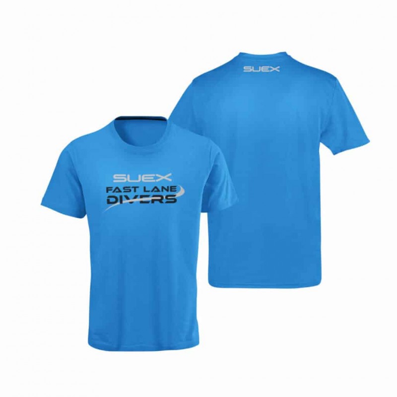 Suex T-Shirt Dive Fast Lane Divers Light Blue