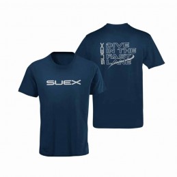SUEX T-SHIRT DIVE IN THE FAST LANE BLUE NAVY