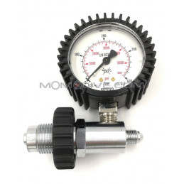 Fitting for Decanting Hose DIN 300 BAR With Gauge