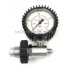 VALVE CONNECTOR WITH GAUGE FOR DECATING HOSE DIN 300 BAR