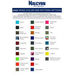 HALCYON CUSTOM WING COLOR PATTERN OPTION 2022