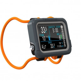 Computer Subacqueo Shearwater Peregrine Adventure Dark Edition con Elastico colorato