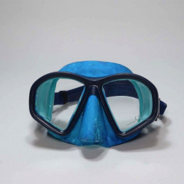 Camo Freediving Mask Blue
