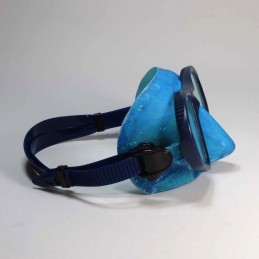 Camo Freediving Mask Blue Profile