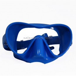 Diving Mask Frameless Low Profile Blu