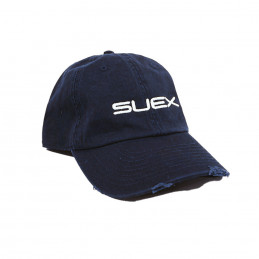 Suex Cap Vintage Blue Peaked