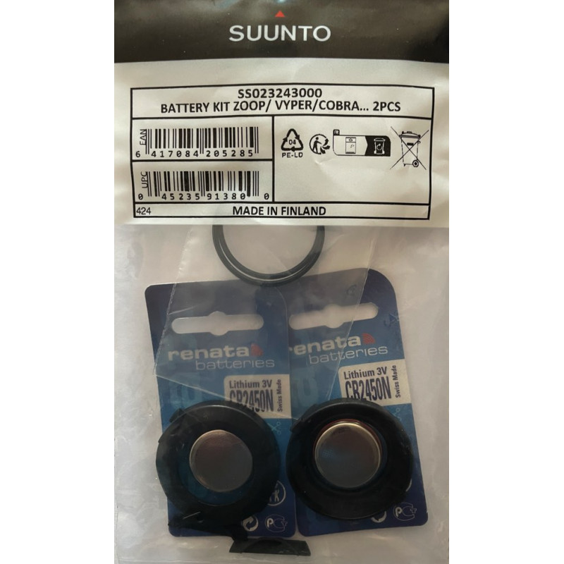 Suunto Kit Batteria Doppio Originale Zoop Vyper Helo2 Cobra Gekko Vytec