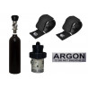 Kit Argon Completo di Bombola, Rubinetto, Fasce, Primo Stadio con OPV e Adesivo