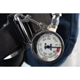 MANOMETRO HALCYON MASTER DUAL 63mm SPG 0 - 350 bar (Swivel Inluso - Senza Frusta HP)