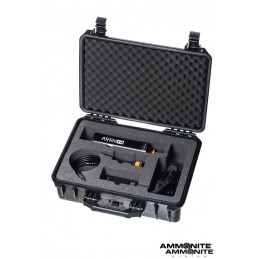 Interno della valigia Ammonite System HEAVY-DUTY, schiuma sagomabile per proteggere luci e batterie (Non incluse).