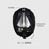 GAV Halcyon ERA completo per monobombola con schienalino in acciaio INOX. Kit pronto all'uso.
