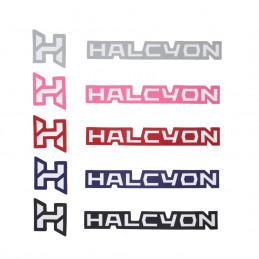 Gallery of available colors for Halcyon ERA logo and lettering customization. (For Custom Systems Only)