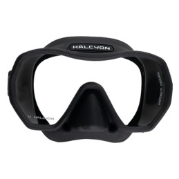 Maschera Halcyon Omnis Nera Vista Frontale