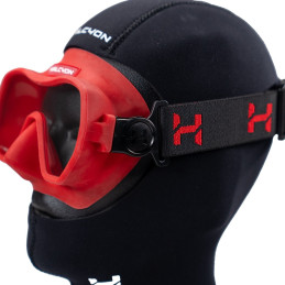 Maschera Halcyon Omnis Rossa Indossata