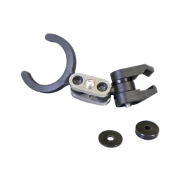 Dettaglio supporto Halcyon HUD clamp per maschera Omnis con sistema di fissaggio