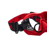 Supporto Halcyon HUD clamp montato su maschera Omnis con computer subacqueo HUD