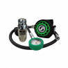 Set erogatore ossigeno Scubatec FX4 F32 con manometro verde per bombole stage decompressive Nitrox e immersioni tecniche