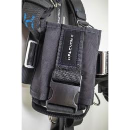 Sistema ballast Halcyon ACB installato su harness e schienalino monobombola