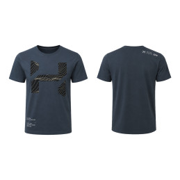 Halcyon Logo Denim Cotton T-Shirt with Front Graphic