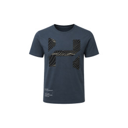 Halcyon Logo Denim Cotton T-Shirt with Front Graphic