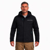 Halcyon softshell jacket detail with chest pocket and waterproof zipper