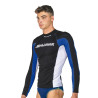 Salvimar Oasi Rash Guard uomo manica lunga nero blu con protezione UV UPF 50+