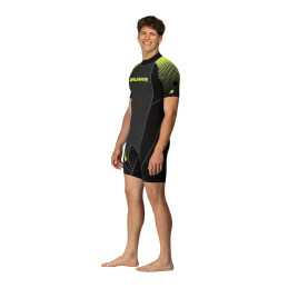 Salvimar Surfshell Men’s 2mm Back Zip Shorty wetsuit side view