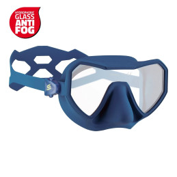 Salvimar Neo Anti Fog maschera apnea monolente Shining Blue vista angolare