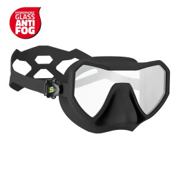 Salvimar Neo Anti Fog maschera apnea monolente nera vista angolare