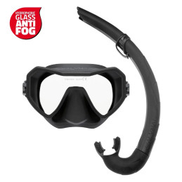 Salvimar Neo Anti Fog Combo con maschera e snorkel Bite Air per snorkeling colore Aquamarine