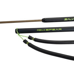 Detail of the rubber sling and end section of the Salvimar pole spear